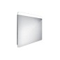 Nimco Miroirs - Miroir avec éclairage LED, 800x700 mm, aluminium ZP 23003 Nimco Miroirs - Miroir avec éclairage LED, 800x700 mm, aluminium ZP 23003