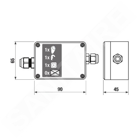 Jika Golem - Alimentation 24 V DC, pour urinoirs H8950910000001