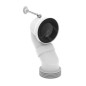 Ideal Standard Accessoires - Coude d'évacuation vertical, 185-200 mm, blanc T682067