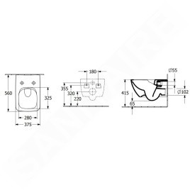 Villeroy & Boch Collaro - WC suspendu avec abattant SoftClosing, DirectFlush, blanc alpin 4626HS01