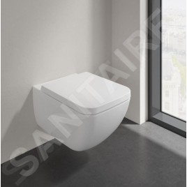 Villeroy & Boch Collaro - WC suspendu avec abattant SoftClosing, DirectFlush, blanc alpin 4626HS01