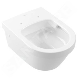 Villeroy & Boch Architectura - Cuvette de WC suspendue, Rimless, CeramicPlus, blanc alpin 4694R0R1