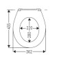 Villeroy & Boch O.novo - Abattant WC, blanc alpin 8M436101