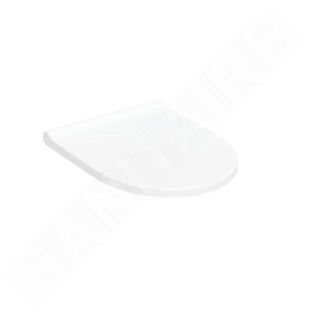 Geberit Acanto - Siège WC, SoftClose, gris brillant 502.719.01.1