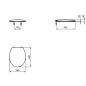 Ideal Standard Alpha - Abattant WC, blanc W303801