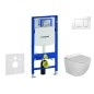 Geberit Duofix - Set de bâti-support, cuvette Gaia et abattant softclose, plaque de déclenchement Sigma30, blanc/chrome Geberit Duofix - Set de bâti-support, cuvette Gaia et abattant softclose, plaque de déclenchement Sigma30, blanc/chrome