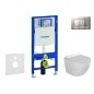 Geberit Duofix - Set de bâti-support, cuvette Gaia et abattant softclose, plaque de déclenchement Sigma30, chrome mat/chrome Geberit Duofix - Set de bâti-support, cuvette Gaia et abattant softclose, plaque de déclenchement Sigma30, chrome mat/chrome