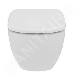 Ideal Standard Tesi - WC suspendu avec abattant SoftClose, RimLS+, blanc T536101