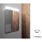 Nimco Miroirs - Miroir avec éclairage LED, 1200x700 mm, aluminium ZP 23006 Nimco Miroirs - Miroir avec éclairage LED, 1200x700 mm, aluminium ZP 23006