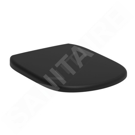 Ideal Standard Tesi - Abattant WC, SoftClose, noir soyeux T5524V3