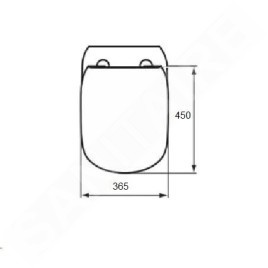 Ideal Standard Tesi - Abattant WC, SoftClose, noir soyeux T5524V3