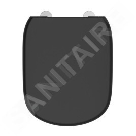 Ideal Standard Tesi - Abattant WC, SoftClose, noir soyeux T5524V3