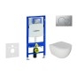 Geberit Duofix - Set de bâti-support, cuvette Oudee et abattant softclose, plaque de déclenchement Sigma01, chrome mat laqué Geberit Duofix - Set de bâti-support, cuvette Oudee et abattant softclose, plaque de déclenchement Sigma01, chrome mat laqué