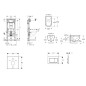 Geberit Duofix - Set de bâti-support, cuvette Oudee et abattant softclose, plaque de déclenchement Sigma30, noir mat/noir