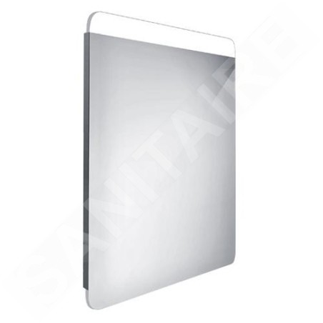 Nimco Miroirs - Miroir avec éclairage LED, 600x800 mm, aluminium ZP 23002
