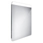 Nimco Miroirs - Miroir avec éclairage LED, 600x800 mm, aluminium ZP 23002 Nimco Miroirs - Miroir avec éclairage LED, 600x800 mm, aluminium ZP 23002