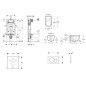 Geberit Kombifix - Set de bâti-support, cuvette Oudee et abattant softclose, plaque de déclenchement Sigma01, chrome mat laqué Geberit Kombifix - Set de bâti-support, cuvette Oudee et abattant softclose, plaque de déclenchement Sigma01, chrome mat laqué