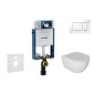 Geberit Kombifix - Set de bâti-support, cuvette Oudee et abattant softclose, plaque de déclenchement Sigma30, blanc/chrome Geberit Kombifix - Set de bâti-support, cuvette Oudee et abattant softclose, plaque de déclenchement Sigma30, blanc/chrome
