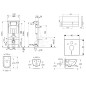 kielle Genesis - Set de bâti-support, cuvette Oudee avec abattant softclose et plaque de déclenchement Gemini I, chrome