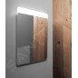 Nimco Miroirs - Miroir avec éclairage LED, 600x800 mm, aluminium ZP 23002 Nimco Miroirs - Miroir avec éclairage LED, 600x800 mm, aluminium ZP 23002