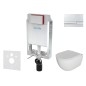 kielle Genesis - Set de bâti-support, cuvette Oudee avec abattant softclose et plaque de déclenchement Gemini I, chrome kielle Genesis - Set de bâti-support, cuvette Oudee avec abattant softclose et plaque de déclenchement Gemini I, chrome