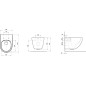 Ravak Vita - WC suspendu, RimOff, blanc X01860 Ravak Vita - WC suspendu, RimOff, blanc X01860