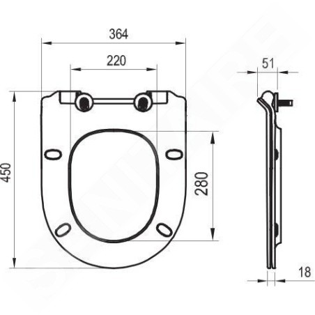 Ravak Vita - Abattant WC, SoftClose, blanc X01861