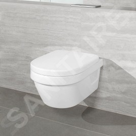 Villeroy & Boch Architectura - WC suspendu avec abattant SoftClosing, DirectFlush, blanc alpin 5684HR01