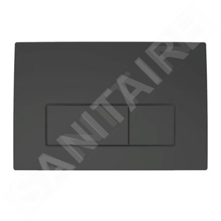 Geberit Delta50 - Plaque de déclenchement, noir mat 115.119.14.1