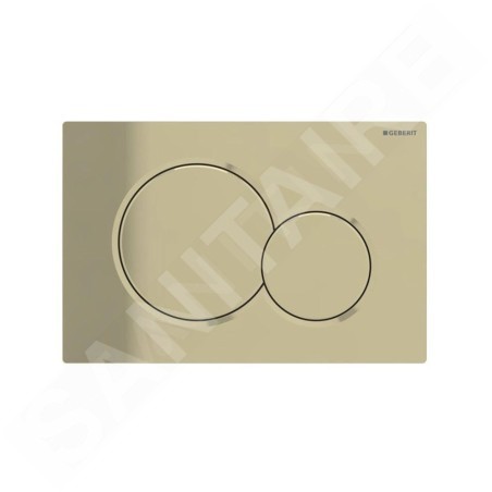 Geberit Sigma01 - Plaque de déclenchement Sigma01, laiton noble galvanisée 115.770.DT.5