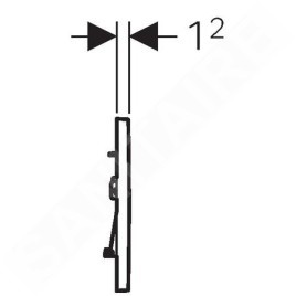 Geberit Sigma30 - Plaque de déclenchement, chrome 115.883.KH.1