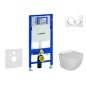 Geberit Duofix - Set de bâti-support, cuvette Gaia et abattant softclose, plaque de déclenchement Sigma20, blanc/chrome Geberit Duofix - Set de bâti-support, cuvette Gaia et abattant softclose, plaque de déclenchement Sigma20, blanc/chrome
