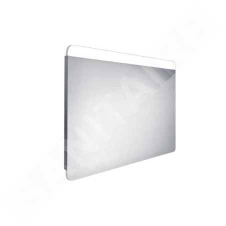 Nimco Miroirs - Miroir avec éclairage LED, 900x700 mm, aluminium ZP 23019