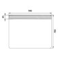 Nimco Miroirs - Miroir avec éclairage LED, 900x700 mm, aluminium ZP 23019 Nimco Miroirs - Miroir avec éclairage LED, 900x700 mm, aluminium ZP 23019