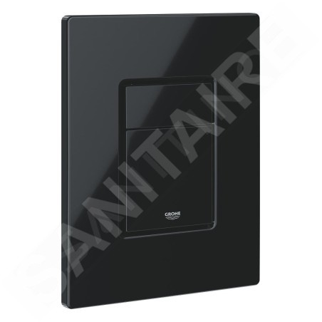 Grohe Even - Bouton de commande de chasse d’eau, noir brillant 38966KV0