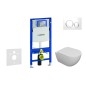 Geberit Duofix - Set de bâti-support, cuvette Oudee et abattant softclose, plaque de déclenchement Sigma20, blanc/chrome Geberit Duofix - Set de bâti-support, cuvette Oudee et abattant softclose, plaque de déclenchement Sigma20, blanc/chrome