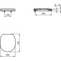 Ideal Standard Connect - Abattant WC, Soft close, blanc E712701 Ideal Standard Connect - Abattant WC, Soft close, blanc E712701