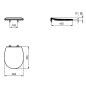 Ideal Standard Connect - Abattant de toilette plat, blanc E772301