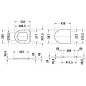 Duravit ME by Starck - Abattant de toilette, blanc alpin 0020110000