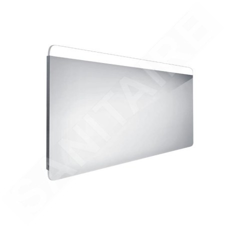 Nimco Miroirs - Miroir avec éclairage LED, 1400x700 mm, aluminium ZP 23008