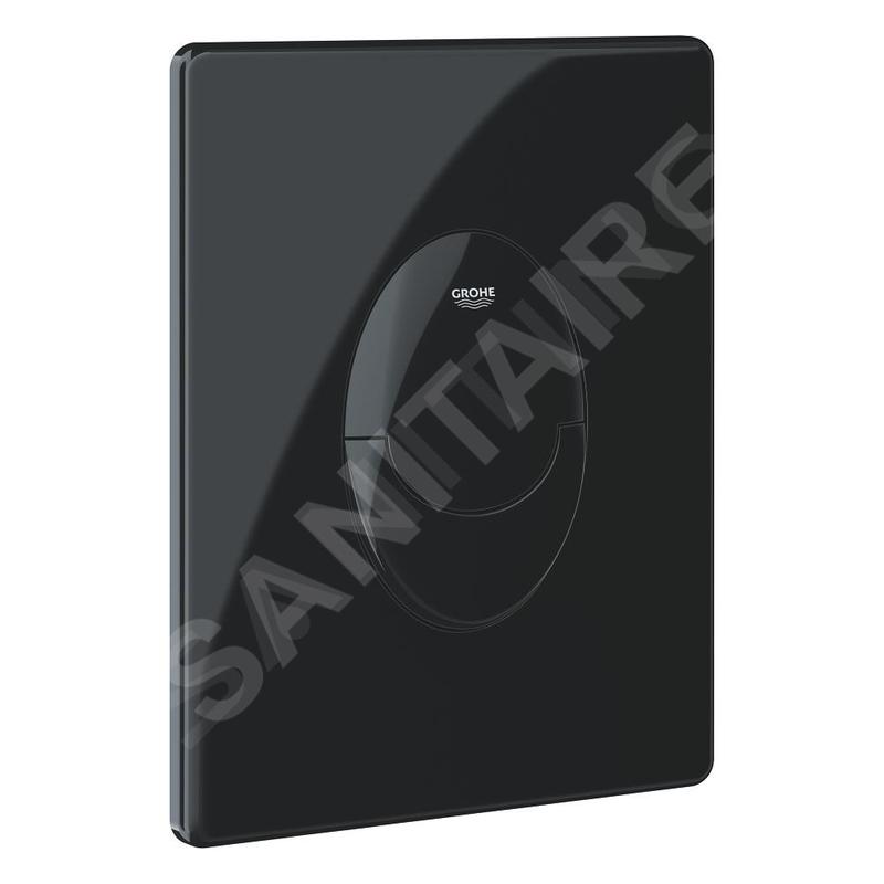 Grohe QuickFix Start - Bouton de commande de chasse d’eau, noir brillant 38964KV0