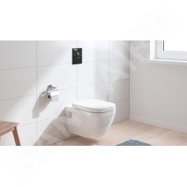 Grohe QuickFix Start - Bouton de commande de chasse d’eau, noir brillant 38964KV0