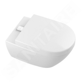 Villeroy & Boch Subway 2.0 - WC suspendu à fond creux, AntiBac, avec CeramicPlus, blanc alpin 5614A1T2
