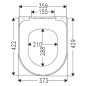Villeroy & Boch Architectura - Abattant WC avec Softclose, blanc 98M9C101