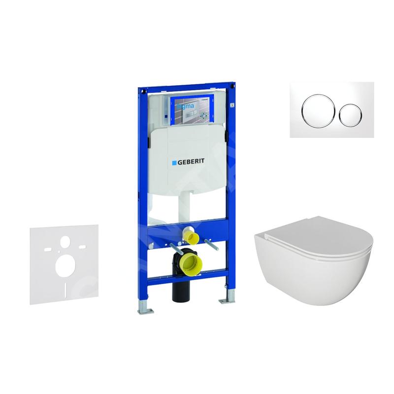 Geberit Duofix - Set de bâti-support, cuvette Oudee et abattant softclose, plaque de déclenchement Sigma20, blanc/chrome Geberit Duofix - Set de bâti-support, cuvette Oudee et abattant softclose, plaque de déclenchement Sigma20, blanc/chrome