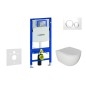 Geberit Duofix - Set de bâti-support, cuvette Oudee et abattant softclose, plaque de déclenchement Sigma20, blanc/chrome Geberit Duofix - Set de bâti-support, cuvette Oudee et abattant softclose, plaque de déclenchement Sigma20, blanc/chrome