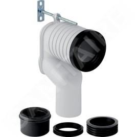 Geberit Accessoires - Kit de coude de raccordement en P pour WC suspendu 131.081.11.1