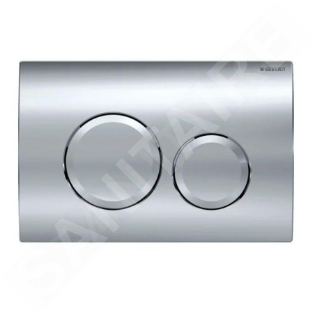 Geberit Delta20 - Plaque de déclenchement, chrome brillant 115.127.21.1