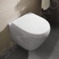 Villeroy & Boch Subway 2.0 - Abattant WC avec couvercle, Compact, blanc alpin 9M69Q101
