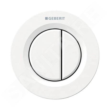 Geberit Systèmes de chasse d’eau - Télécommande de chasse d’eau type 01, blanc 116.043.11.1